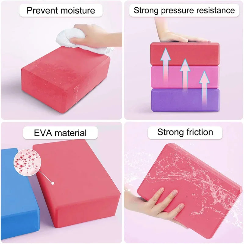 EVA Yoga Blocks — Non-Slip Pilates Bricks for Home & Studio