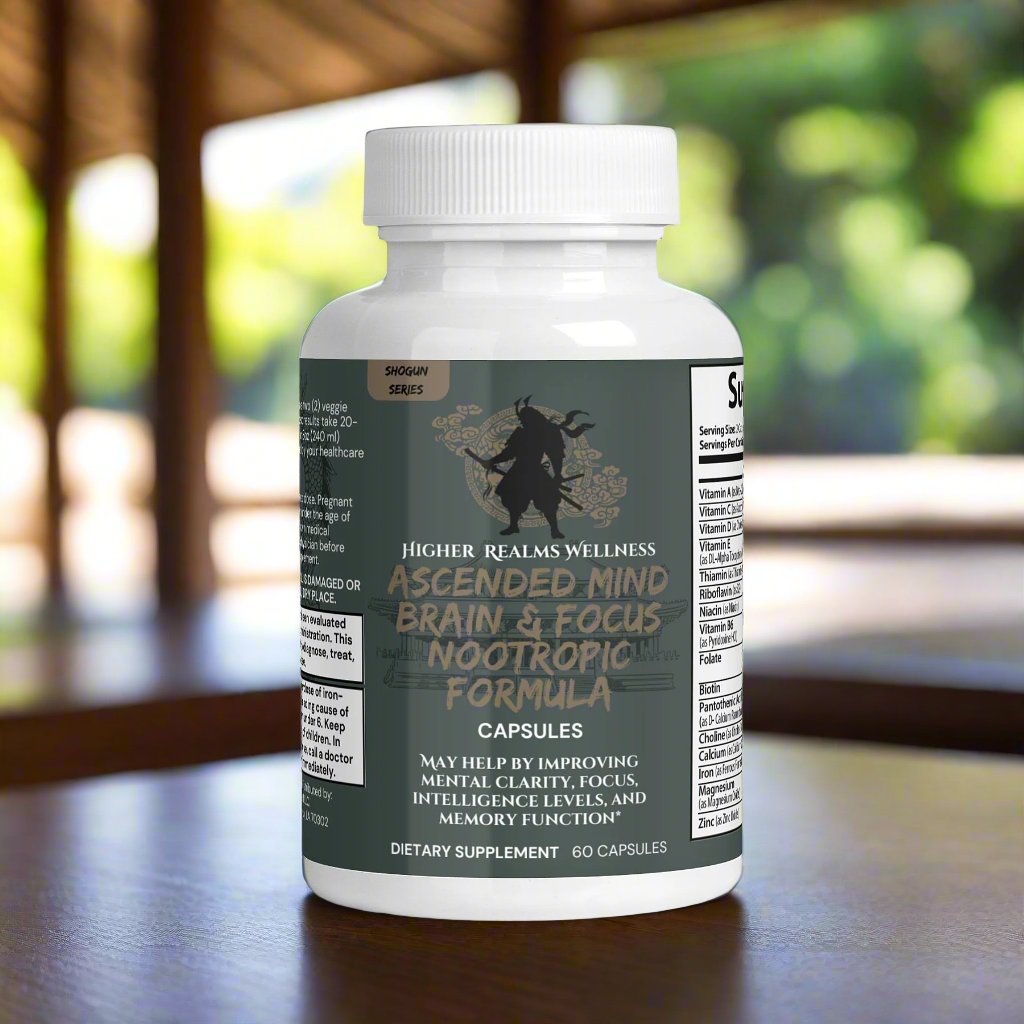 Brain & Focus Nootropic Formula | Bacopa, L-Tyrosine & GABA Blend