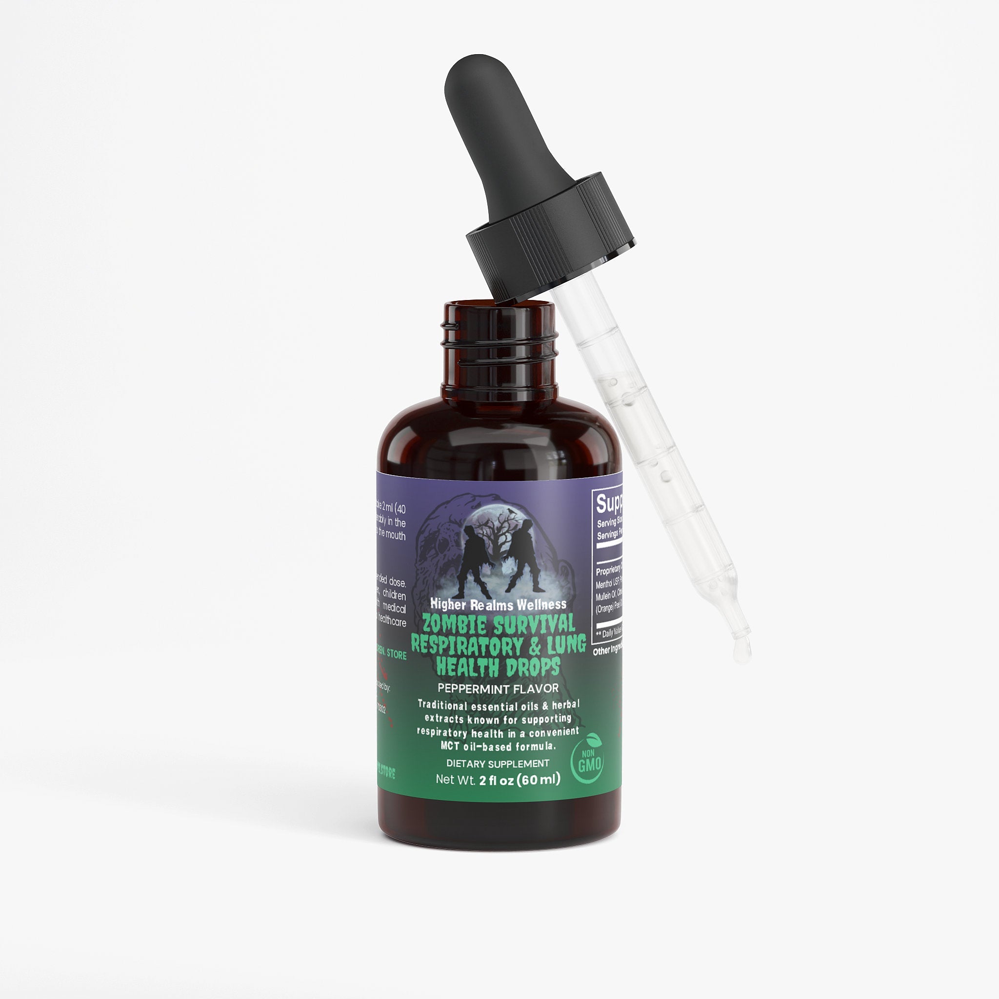 Respiratory & Lung Health Drops | Menthol, Mullein & Peppermint Blend