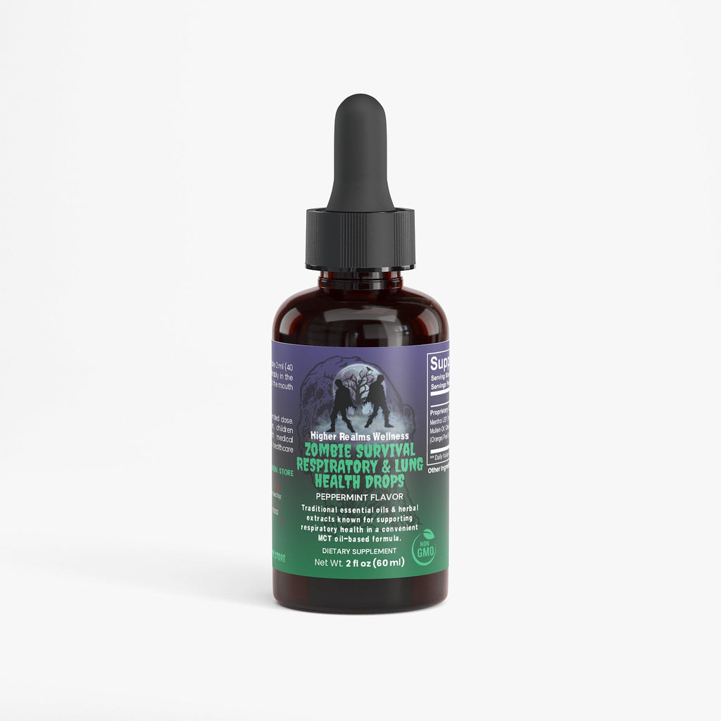 Respiratory & Lung Health Drops | Menthol, Mullein & Peppermint Blend
