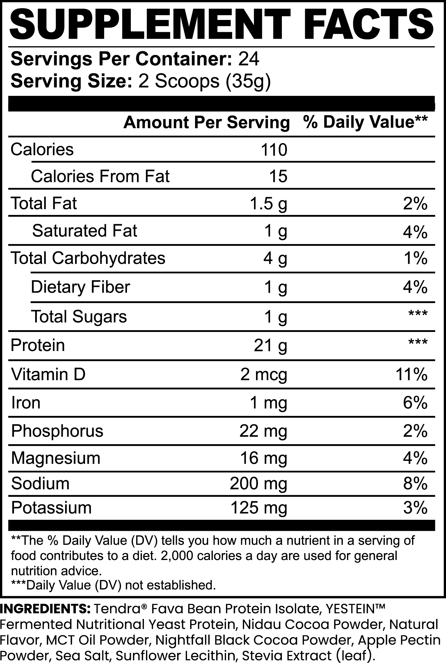 Plant Protein + MCT Oil | Rich Chocolate | Fava Bean & Fermented Yeast