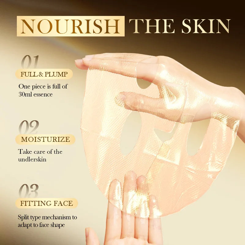 SADOER Golden Collagen Face Mask – Anti-Aging & Moisturizing Sheet Mask
