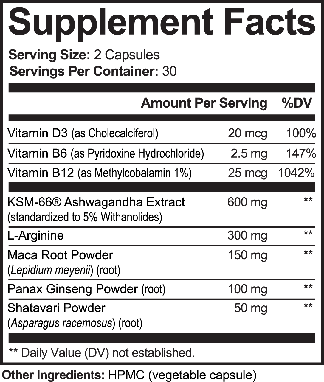 Ashwagandha Adaptogen Focus Formula | KSM-66®, Maca & Ginseng