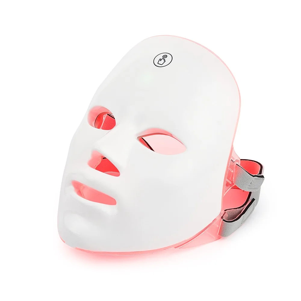 Rechargeable LED Face Mask – 7-Color Light Therapy for Skin Rejuvenation