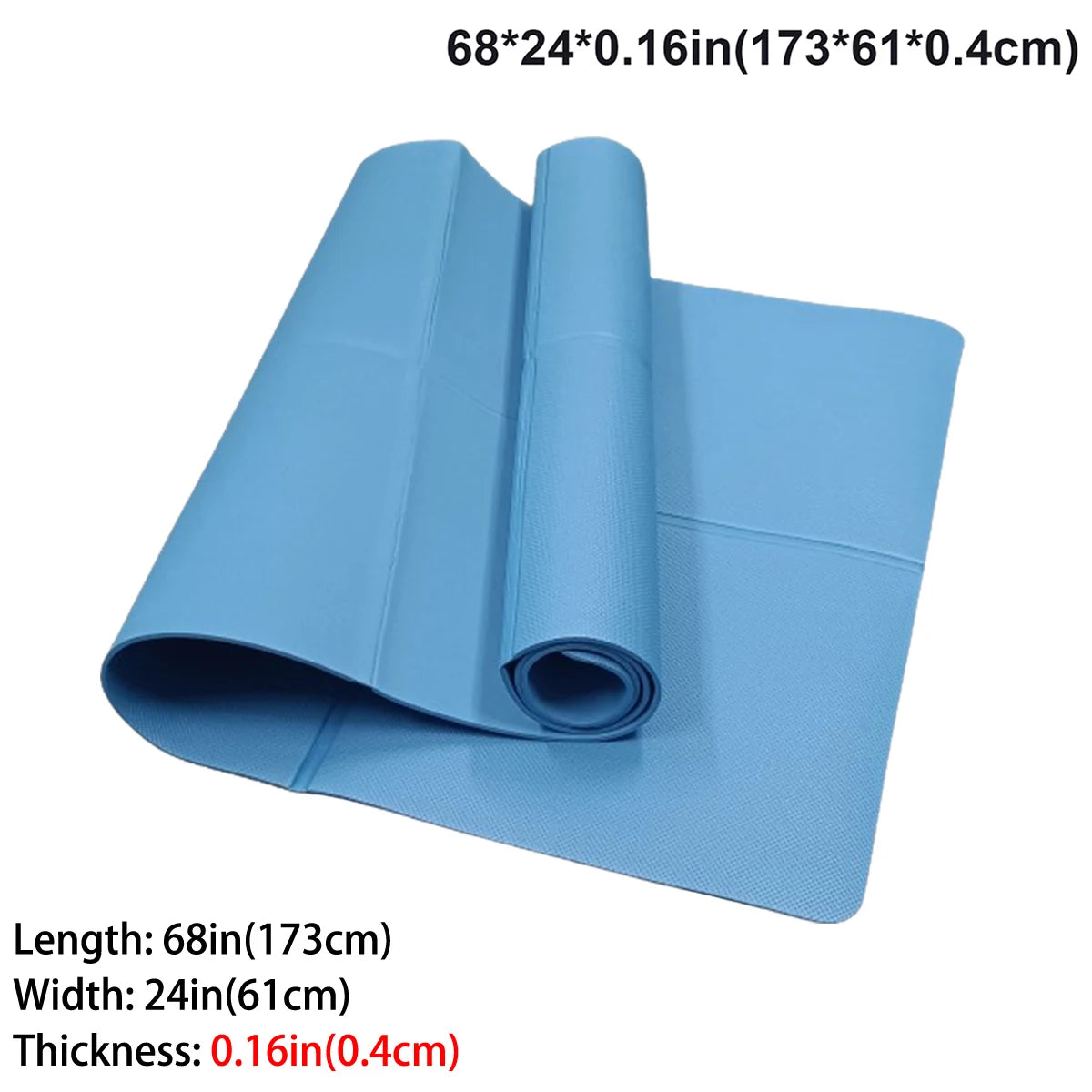Foldable EVA Yoga Mat – Non-Slip Travel Mat for Yoga, Pilates & Fitness
