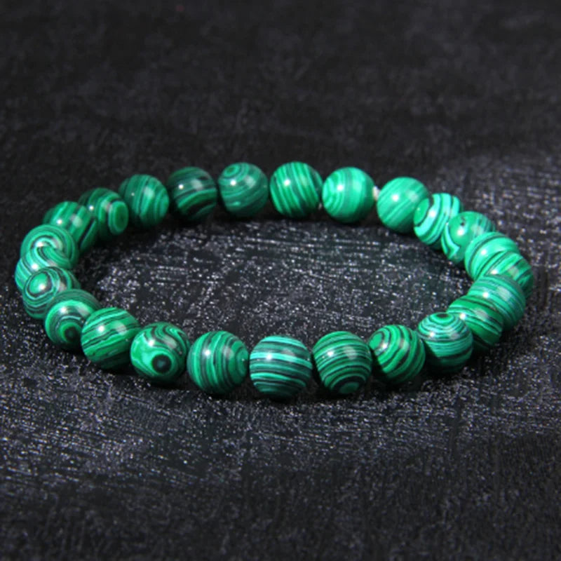 Natural Gemstone Chakra Bracelet – 8mm Crystal Healing Beaded Jewelry