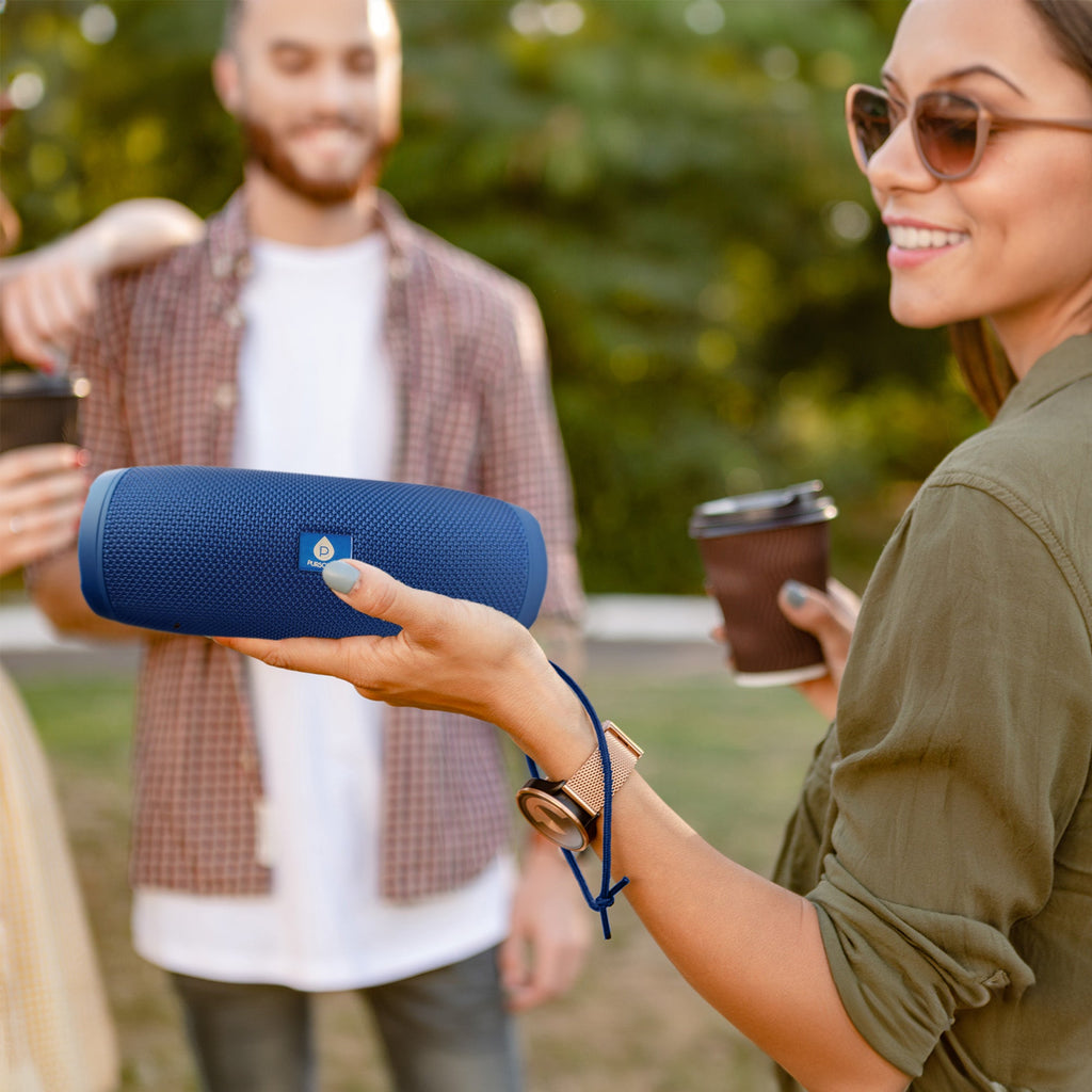 Peak 360° Hi-Res Wireless Speaker — 7-Hour Playtime, Hands-Free & Multi-Input