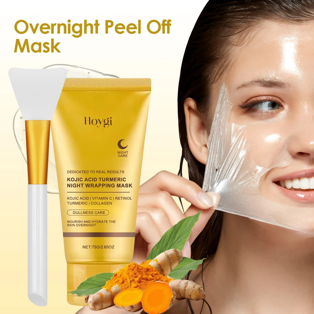 Collagen Overnight Peel-Off Face Mask – Deep Cleansing & Turmeric