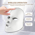 Wireless 7-Color LED Face Mask – Light Therapy for Anti-Aging & Acne