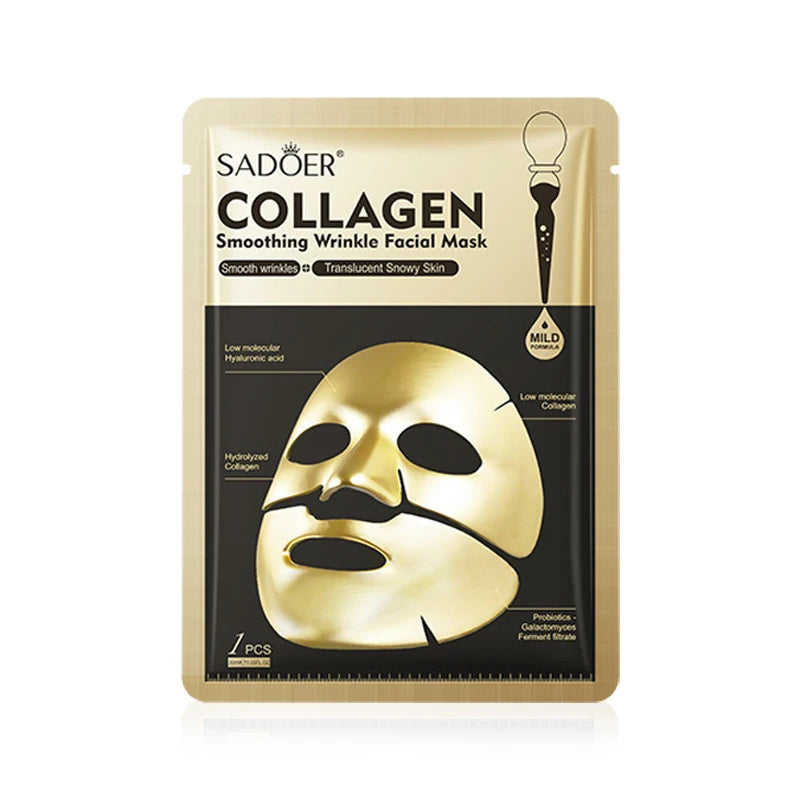 SADOER Golden Collagen Face Mask – Anti-Aging & Moisturizing Sheet Mask