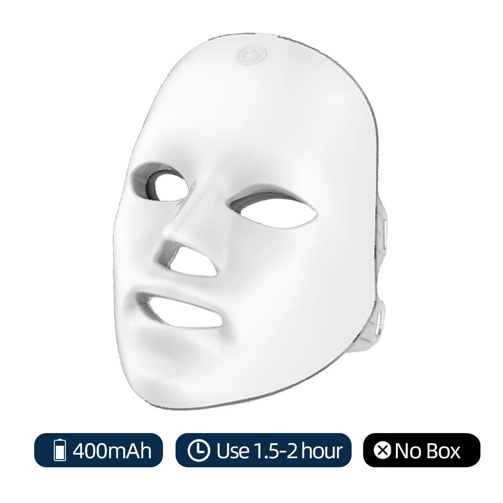 Rechargeable LED Face Mask – 7-Color Light Therapy for Skin Rejuvenation