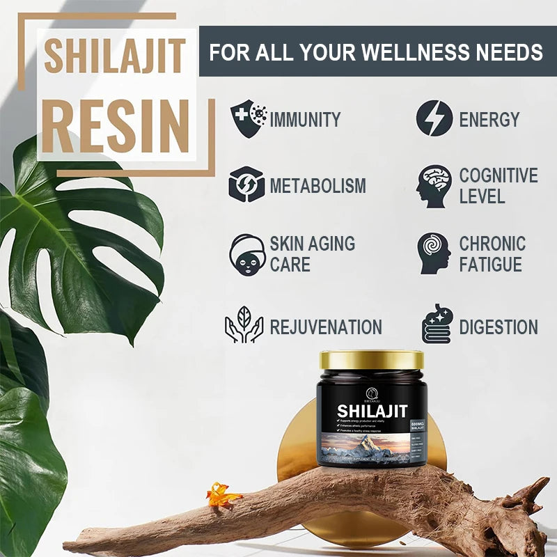 Pure Himalayan Shilajit Resin – 85+ Minerals for Energy, Focus & Vitality