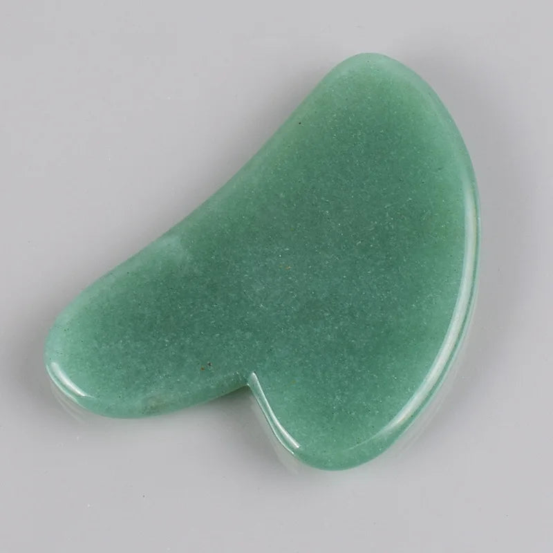 Rose Quartz Gua Sha Board — Natural Stone Face & Body Massager
