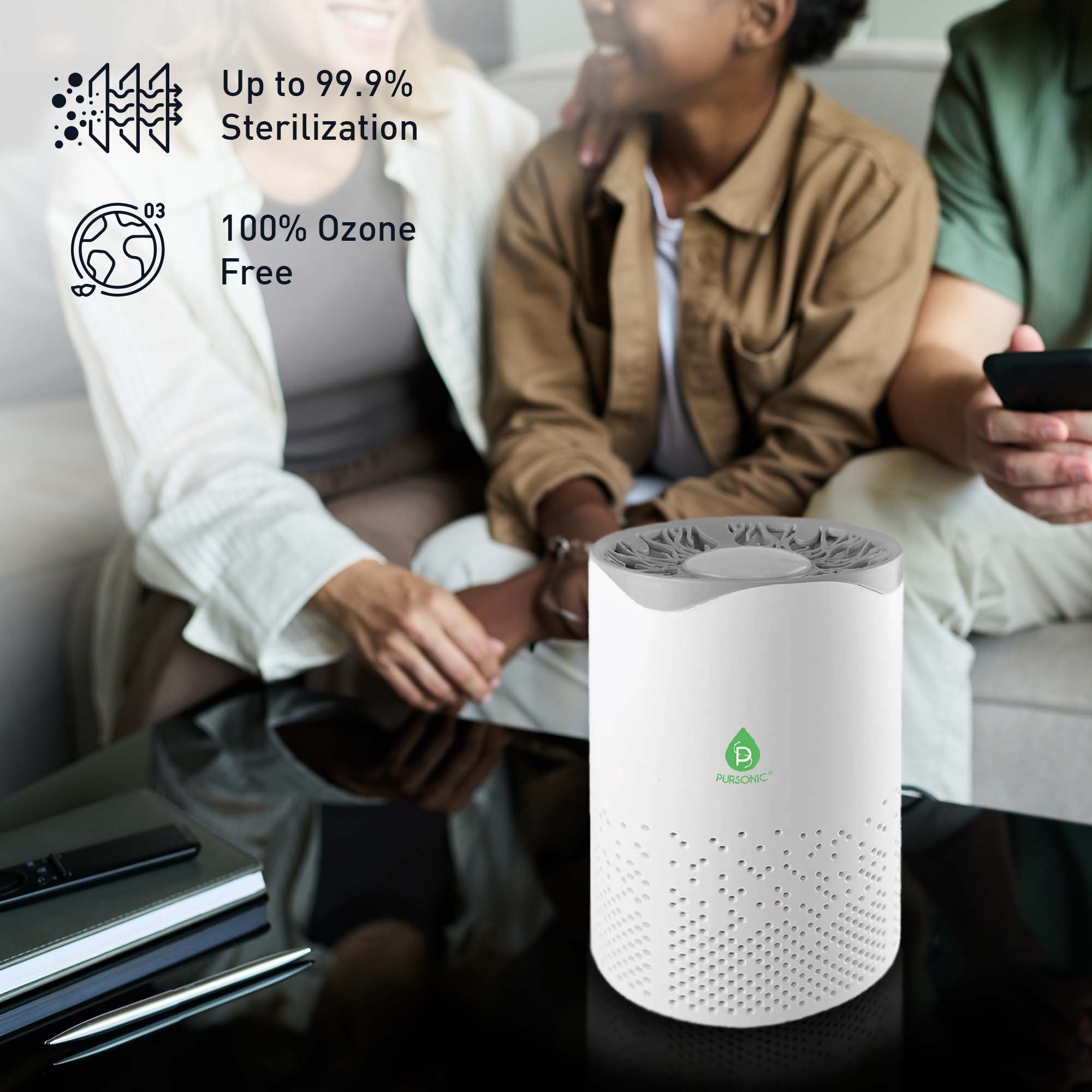 Clean Air & Relaxation Bundle – True HEPA Air Purifier + 10 Organic Bath Bombs