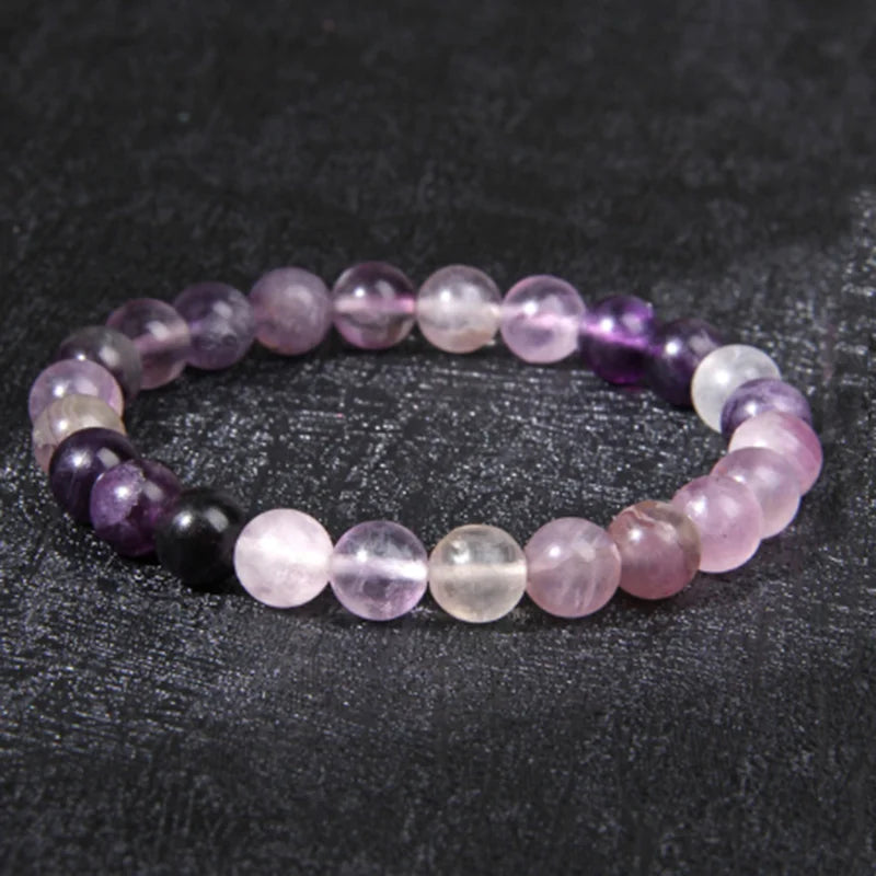 Natural Gemstone Chakra Bracelet – 8mm Crystal Healing Beaded Jewelry