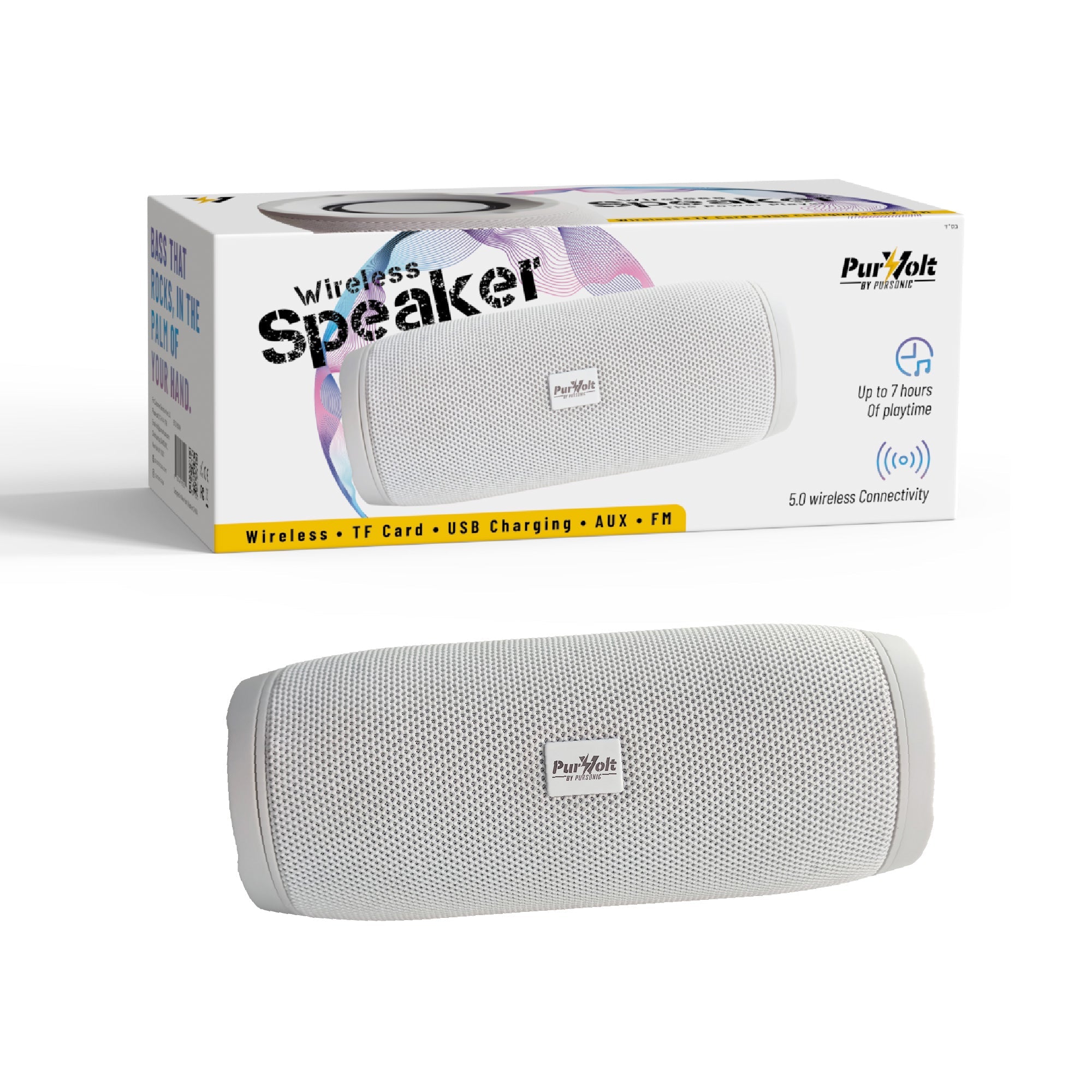 Peak 360° Hi-Res Wireless Speaker — 7-Hour Playtime, Hands-Free & Multi-Input