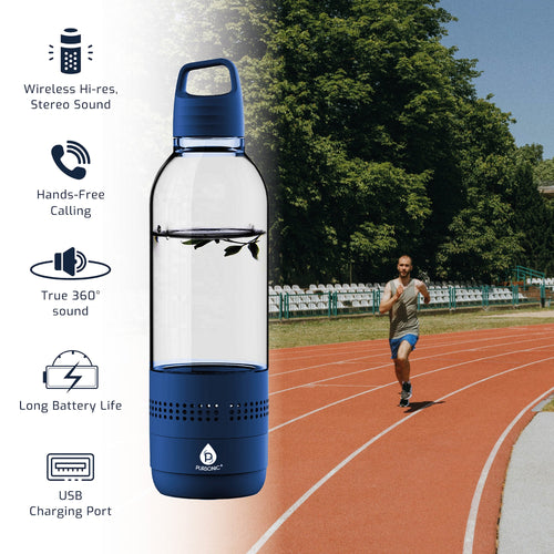 2-in-1 Hydration & Sound Water Bottle with Wireless Bluetooth Speaker