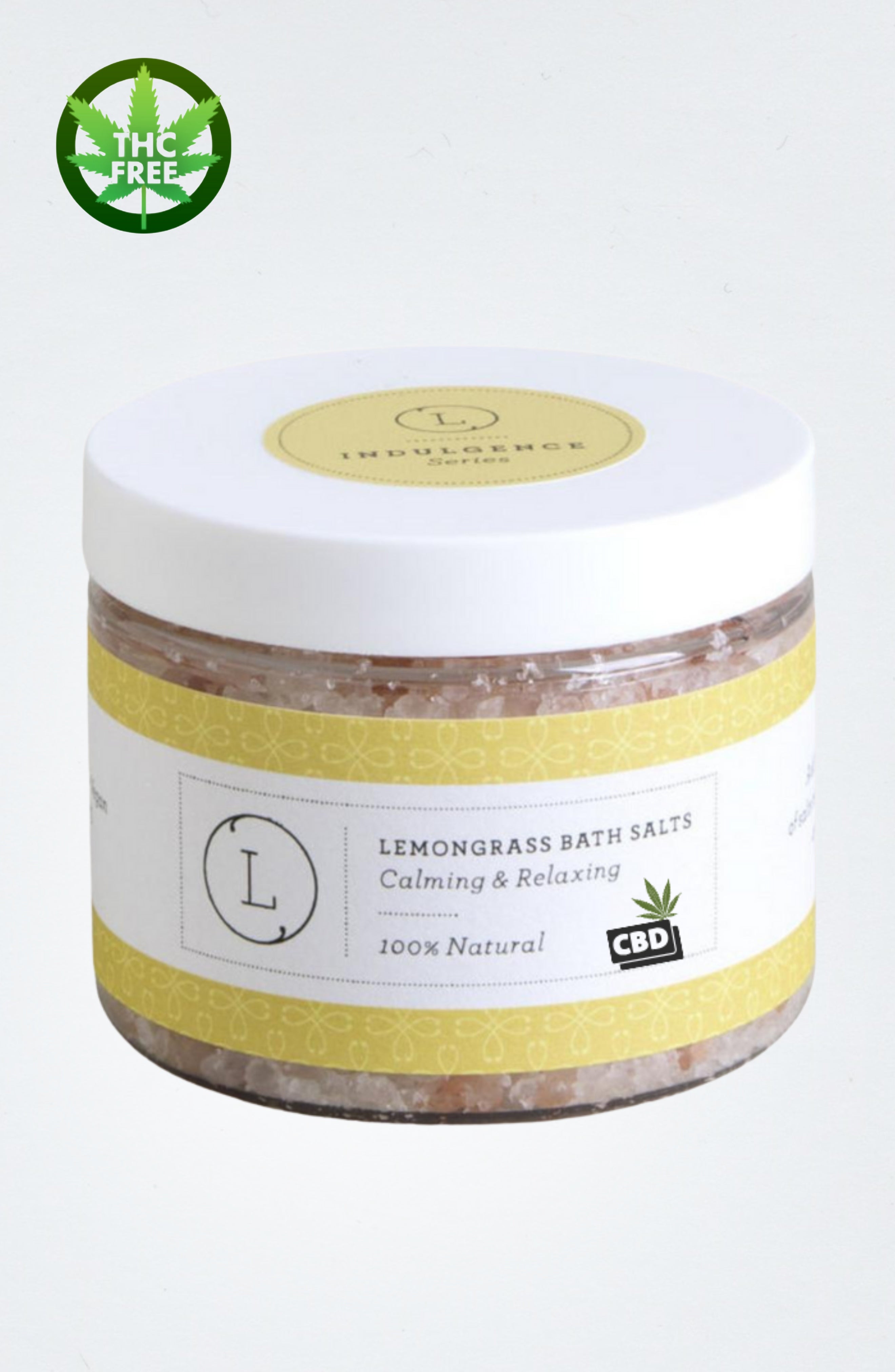Grapefruit CBD Bath Salts Soak – Uplifting & Detoxifying (THC Free, 9 oz)