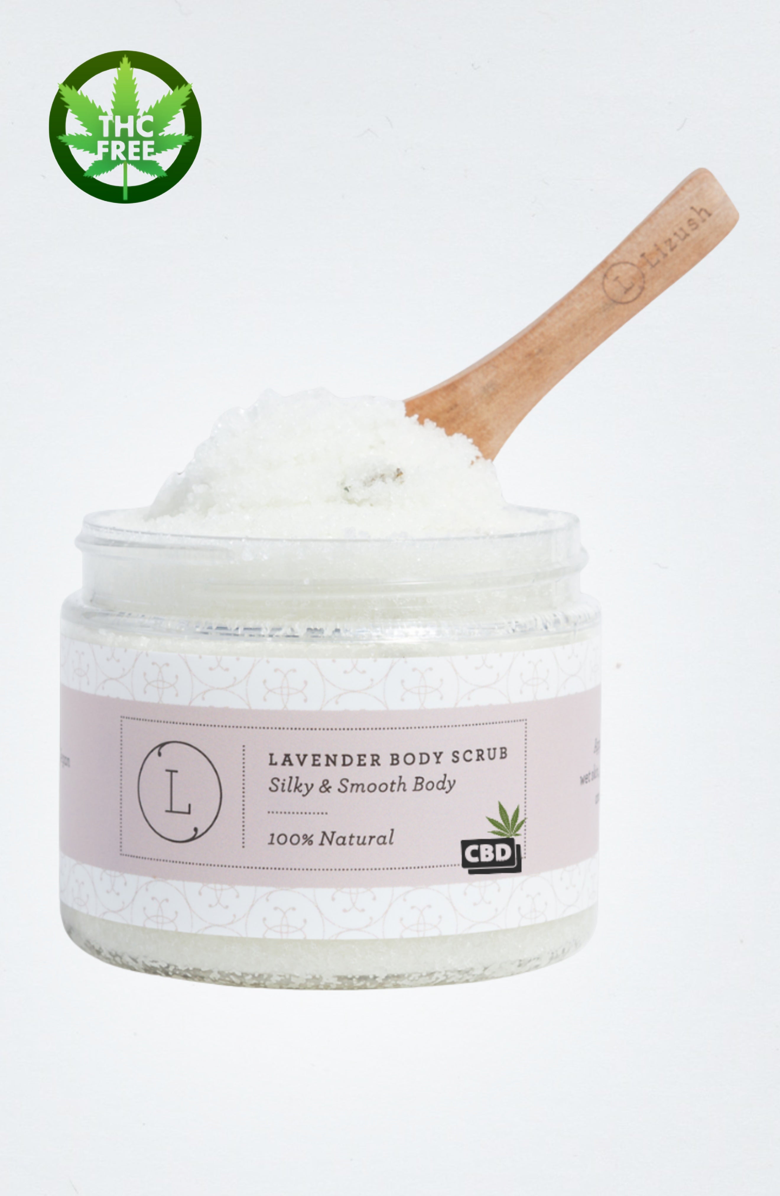 CBD Lavender Body Salt Scrub — THC-Free, 9oz