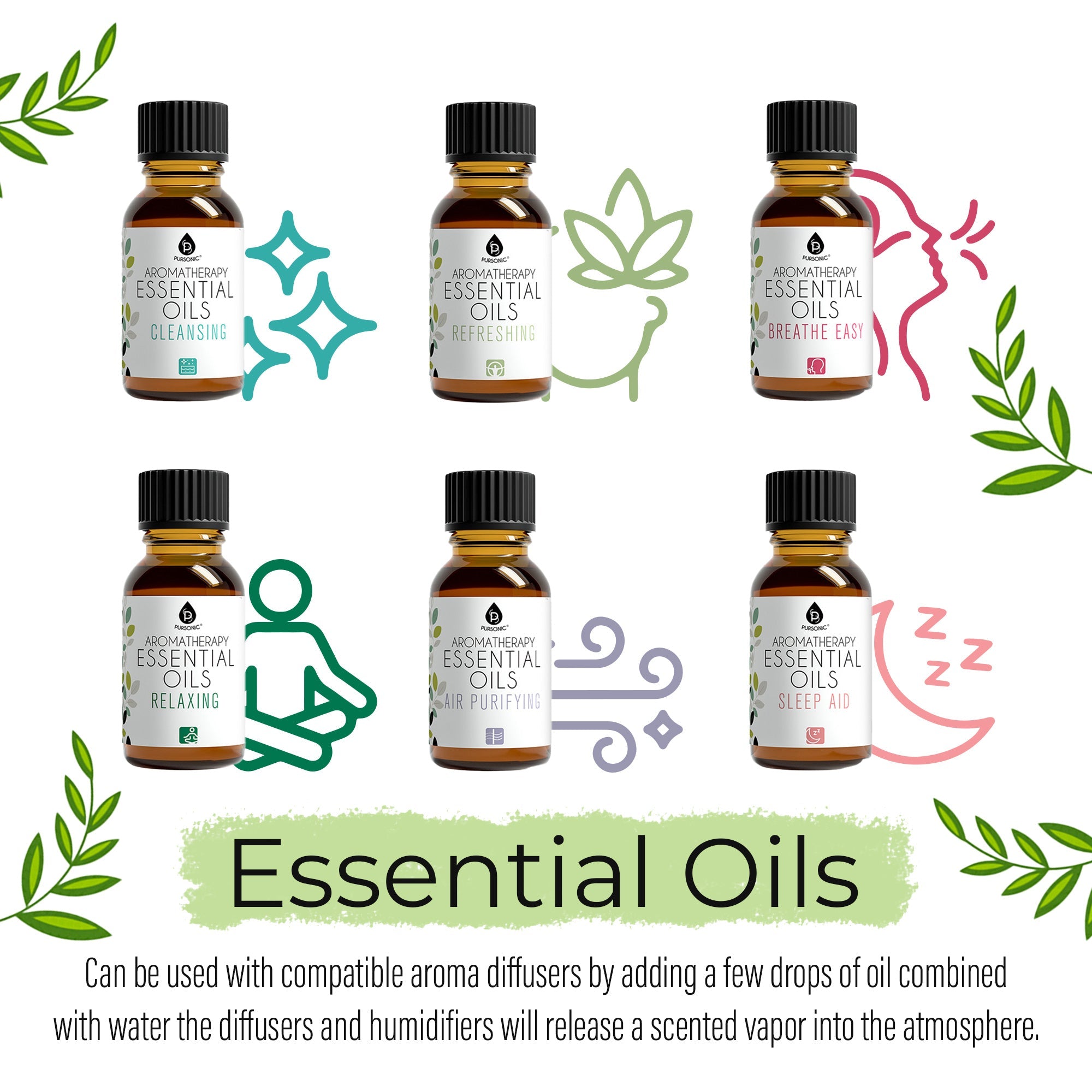 14-Piece Aromatherapy Essential Oil Gift Set — Pure Blends for Every Mood & Ritual