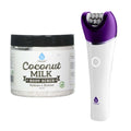 Pursonic Smooth & Radiant Skincare Bundle — 6-in-1 Epilator & Coconut Milk Body Scrub