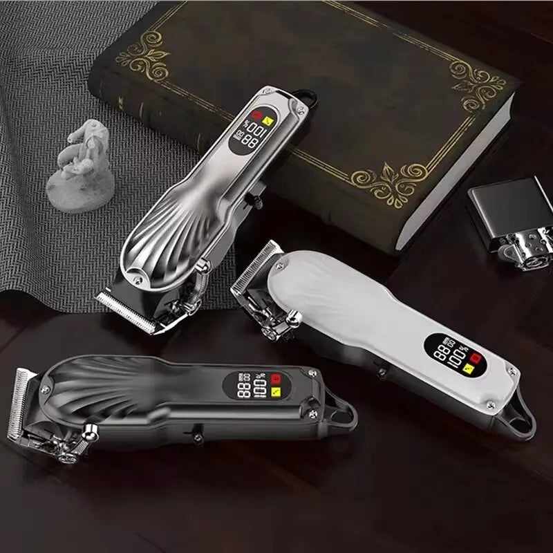 Professional Hair Clipper & Beard Trimmer – USB Cordless Grooming Tool for Men