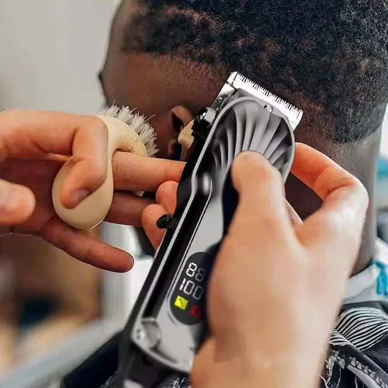 Professional Hair Clipper & Beard Trimmer – USB Cordless Grooming Tool for Men