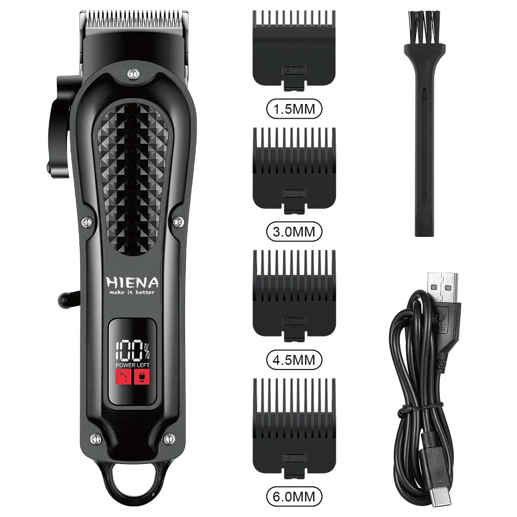 Electric Hair Clipper & Beard Trimmer – USB Cordless Precision Grooming Tool for Men