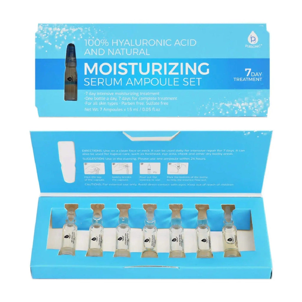 7-Day Hyaluronic Acid Glow Treatment — Daily Hydration Ampoule Set for All Skin Types