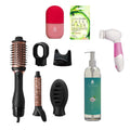 Ultimate Self-Care Bundle – Facial Roller, Cleansing Brush, Hot Air Brush, Sheet Masks & Coconut Oil