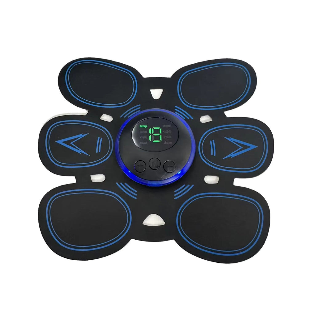 Rechargeable Core Toner & Muscle Massager — 8 Modes, 19 Intensity Levels for Home & Gym