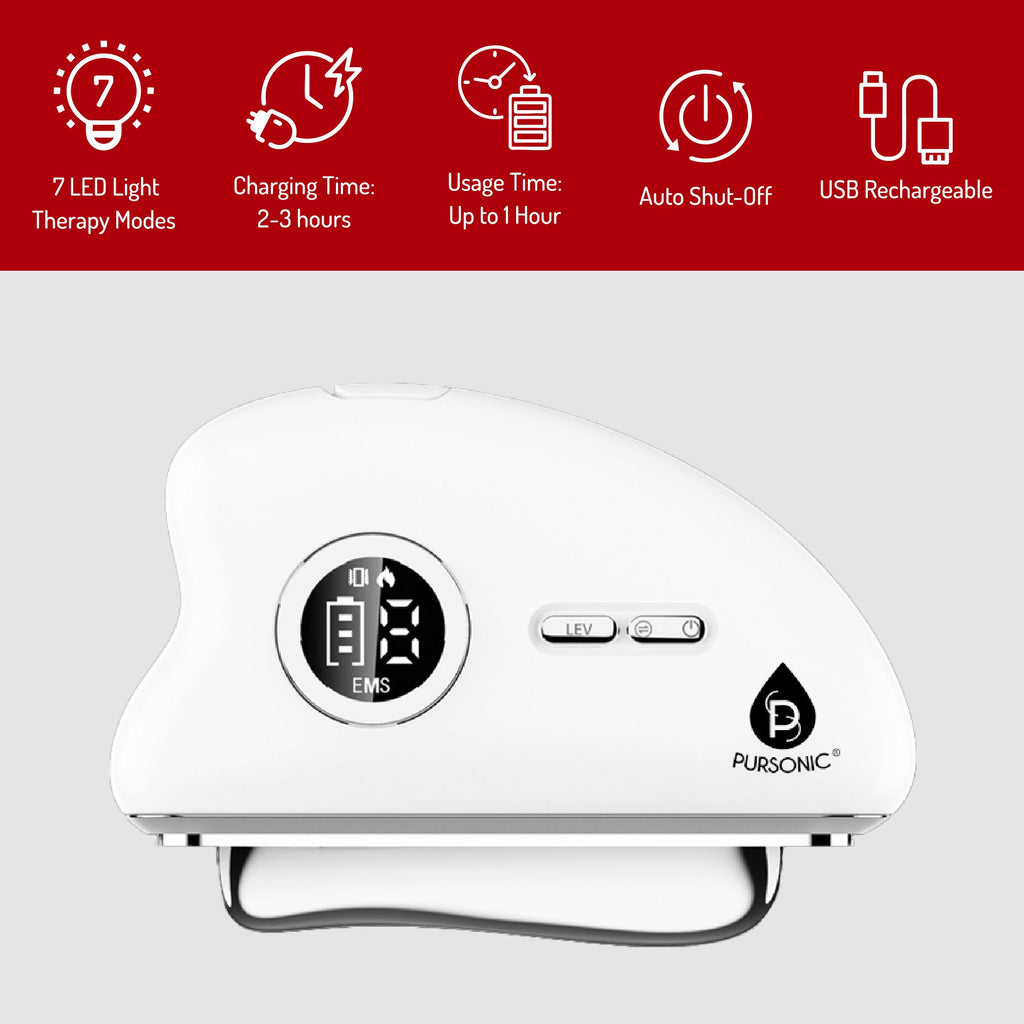 7-in-1 LED Light Therapy Device + Neck & Face Sculpting Wand | Anti-Aging Skincare Set