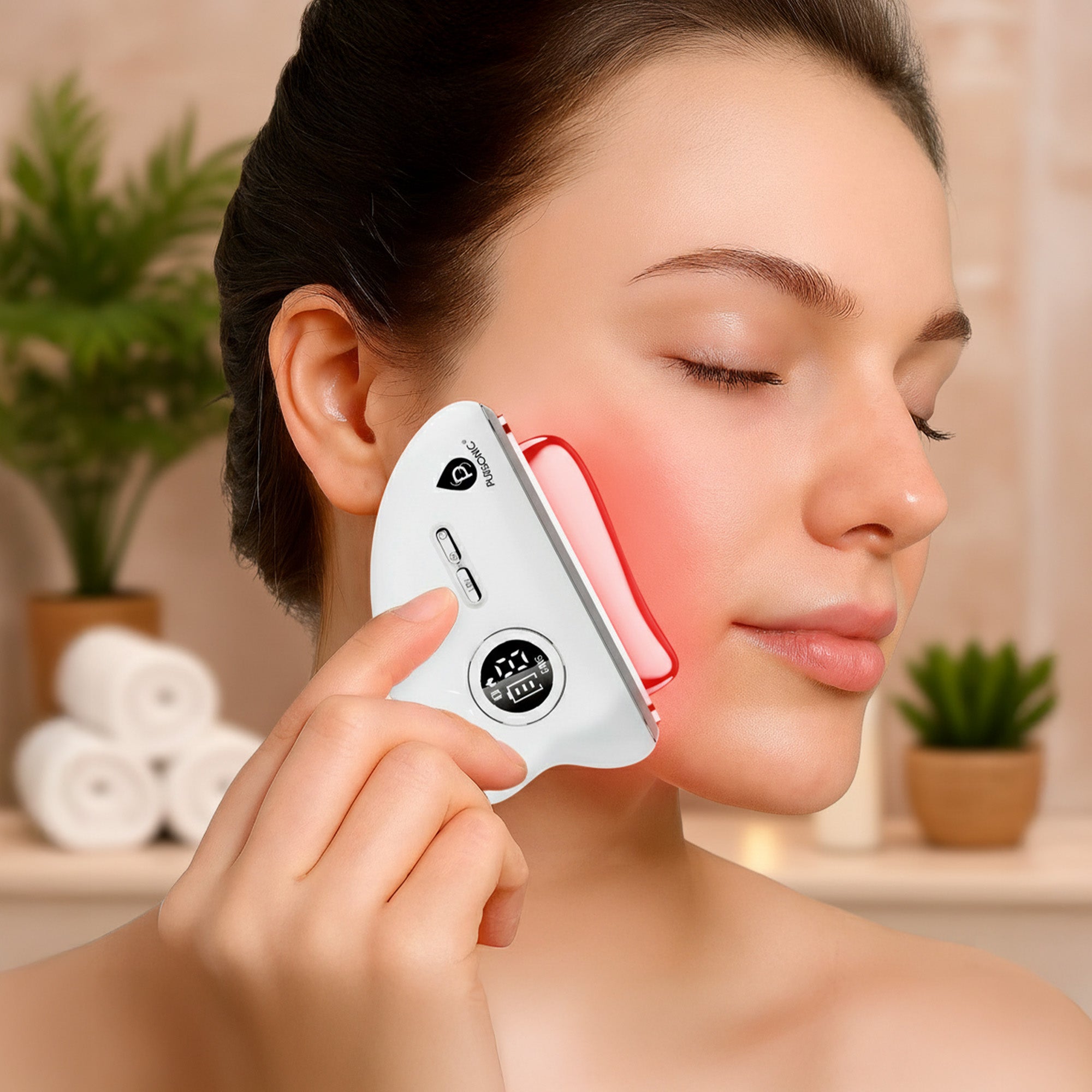 7-in-1 LED Light Therapy Device + Neck & Face Sculpting Wand | Anti-Aging Skincare Set