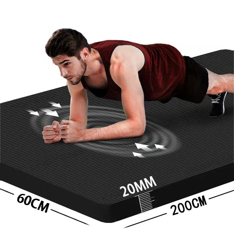 Non-Slip Fitness Mat | 10mm Thick Yoga & Workout Mat