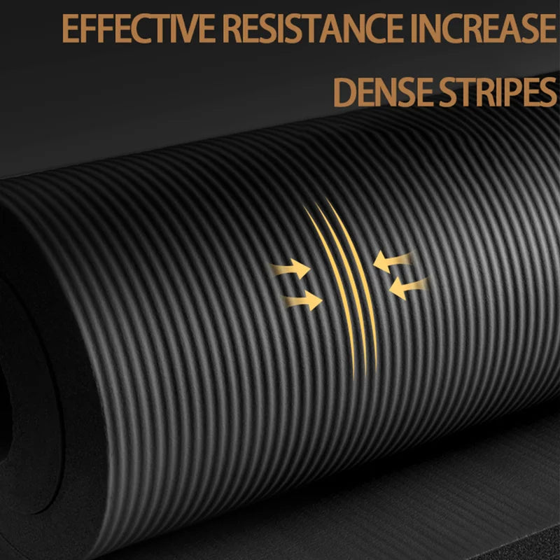 Non-Slip Fitness Mat | 10mm Thick Yoga & Workout Mat