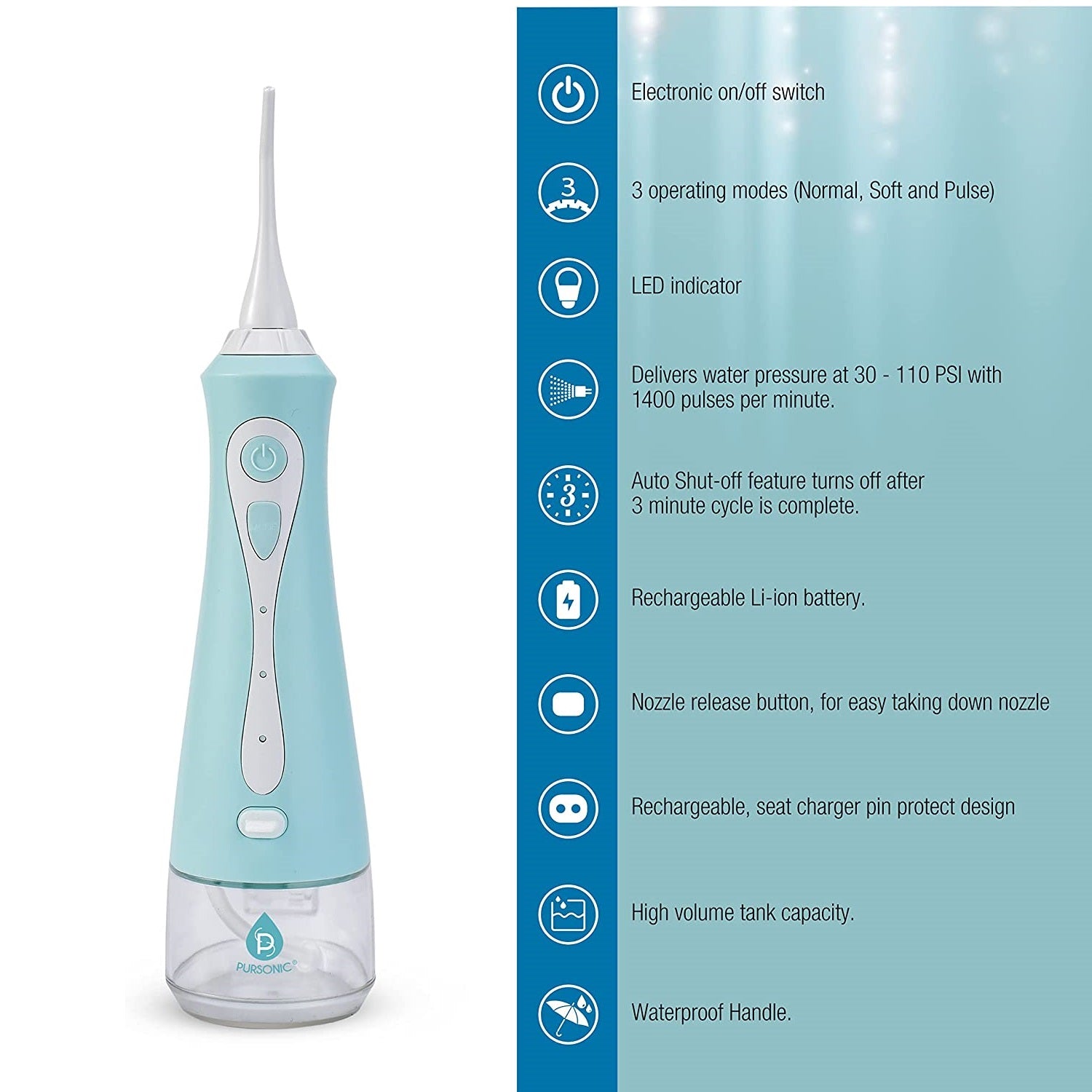 USB Rechargeable Water Flosser — 3-Mode Oral Irrigator for Brighter, Healthier Teeth
