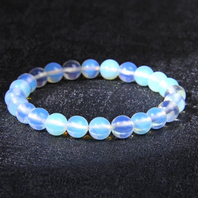 Natural Gemstone Chakra Bracelet – 8mm Crystal Healing Beaded Jewelry