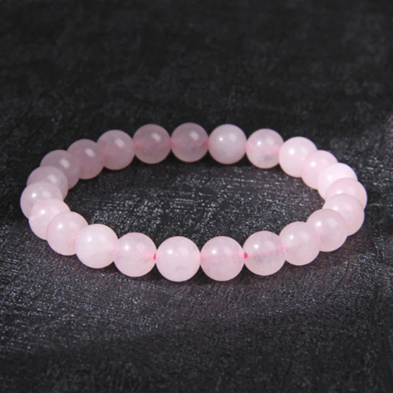 Natural Gemstone Chakra Bracelet – 8mm Crystal Healing Beaded Jewelry