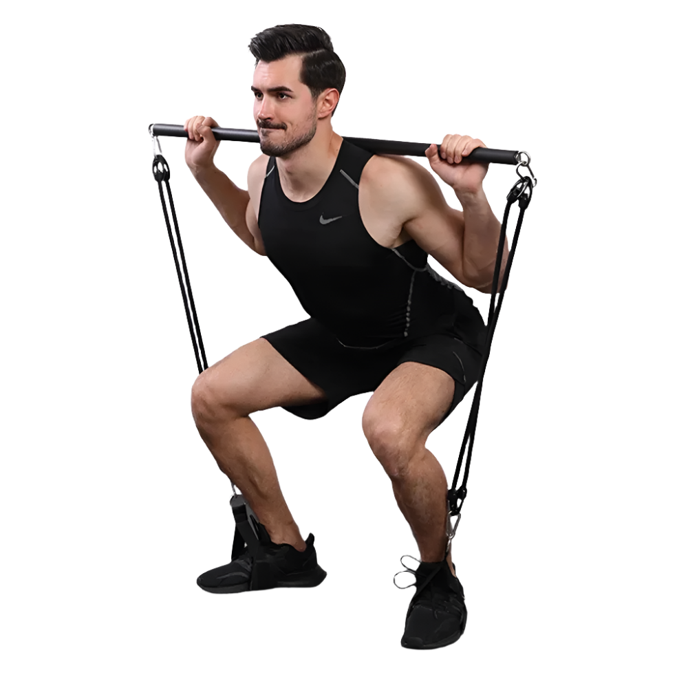 Fitness Stick Pilates Bar — 800 lb Resistance, Full-Body Strength Training