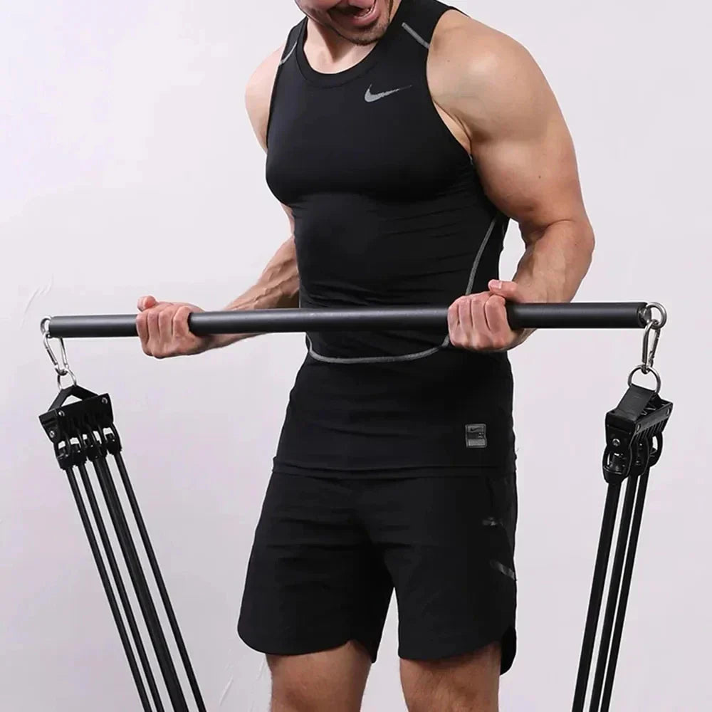 Fitness Stick Pilates Bar — 800 lb Resistance, Full-Body Strength Training