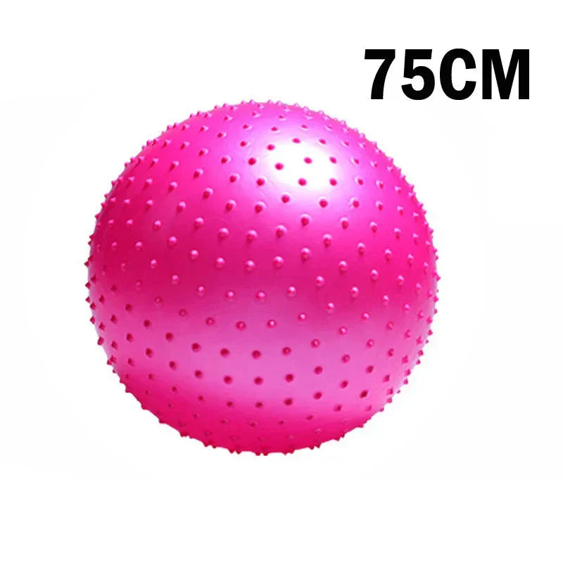 Anti-Burst Yoga Ball | 75cm Pilates & Balance Training Ball – Pink