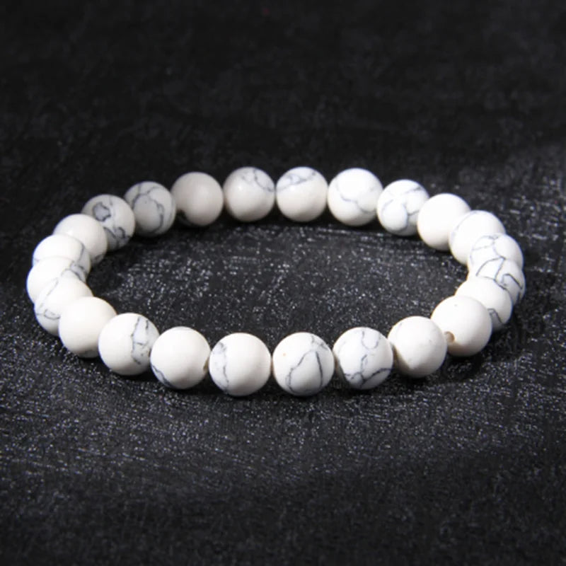 Natural Gemstone Chakra Bracelet – 8mm Crystal Healing Beaded Jewelry