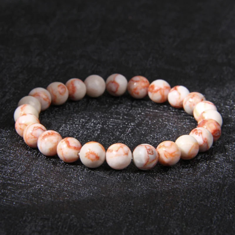 Natural Gemstone Chakra Bracelet – 8mm Crystal Healing Beaded Jewelry