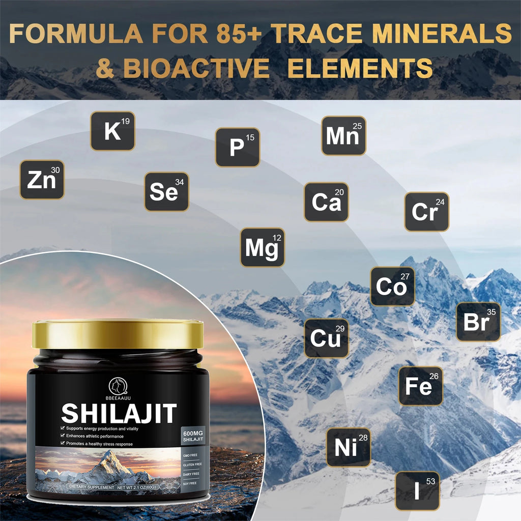 Pure Himalayan Shilajit Resin – 85+ Minerals for Energy, Focus & Vitality