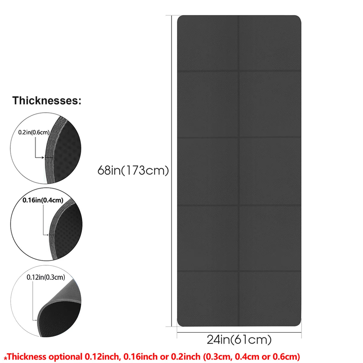 Foldable EVA Yoga Mat – Non-Slip Travel Mat for Yoga, Pilates & Fitness