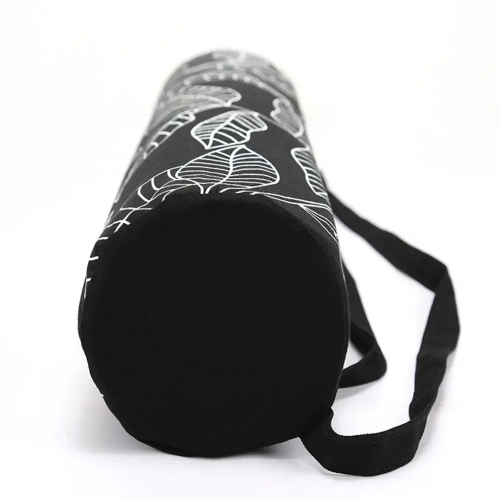 Waterproof Yoga Mat Bag – Large Leaf Print Gym Duffel for Yoga & Pilates