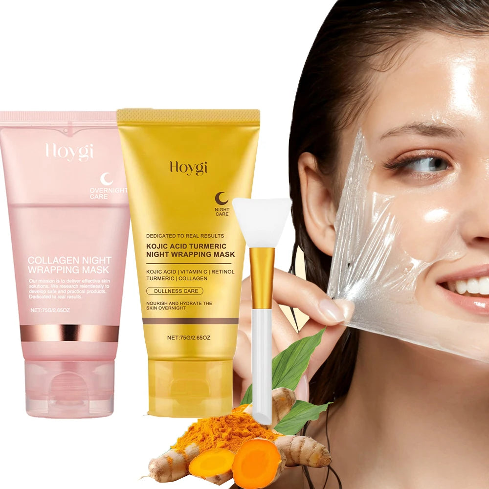 Collagen Overnight Peel-Off Face Mask – Deep Cleansing & Turmeric