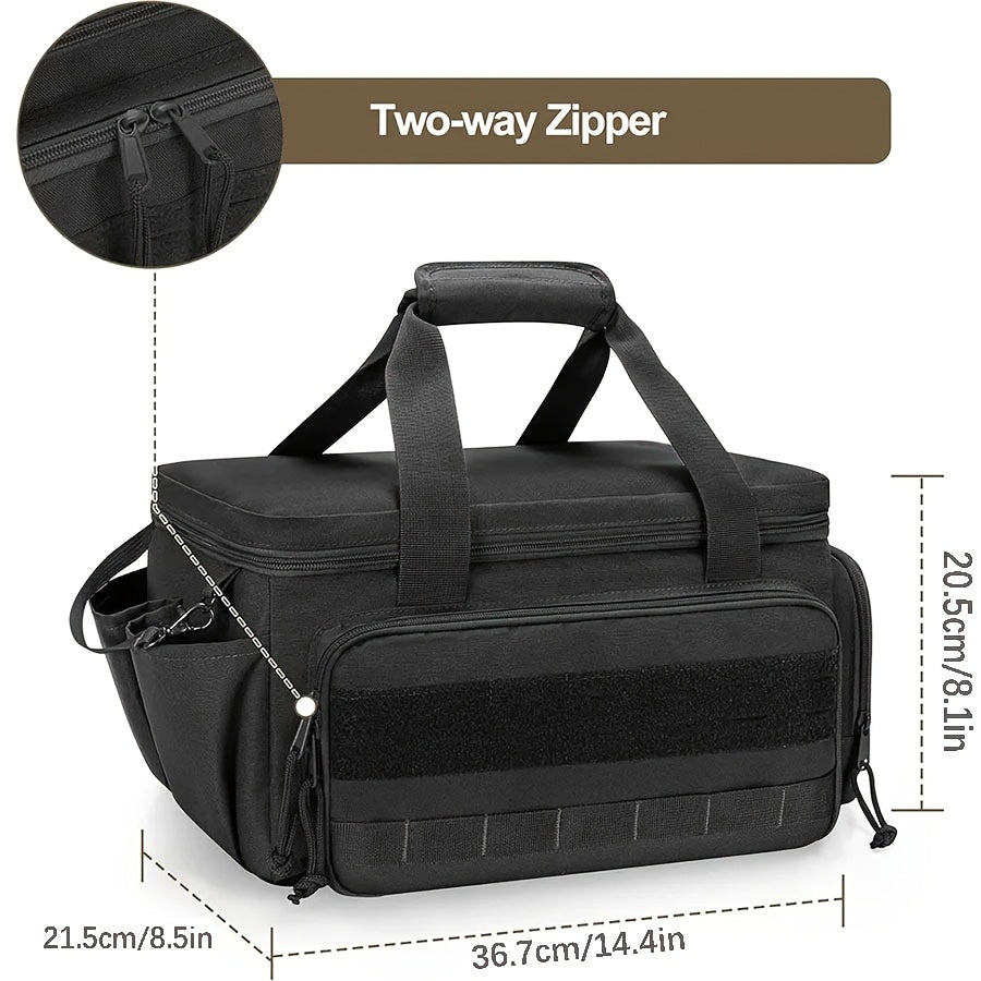 Heavy-Duty Waterproof Tool Organizer Bag – Multi-Pocket Shoulder Tote for Men