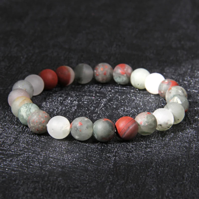 Natural Gemstone Chakra Bracelet – 8mm Crystal Healing Beaded Jewelry