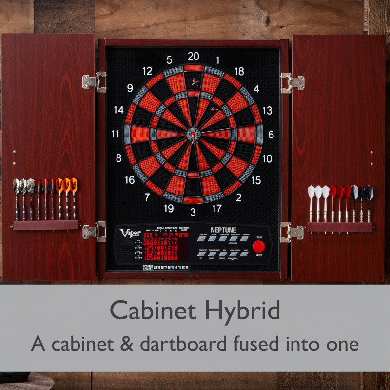 Electronic Dartboard & Cabinet Set | 57 Games, 16 Players – Perfect Dad Gift